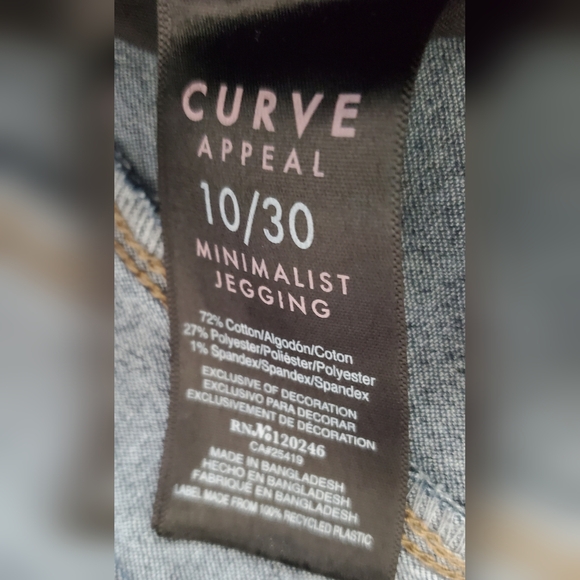 Curve Denim Leggings - Picture 2 of 3